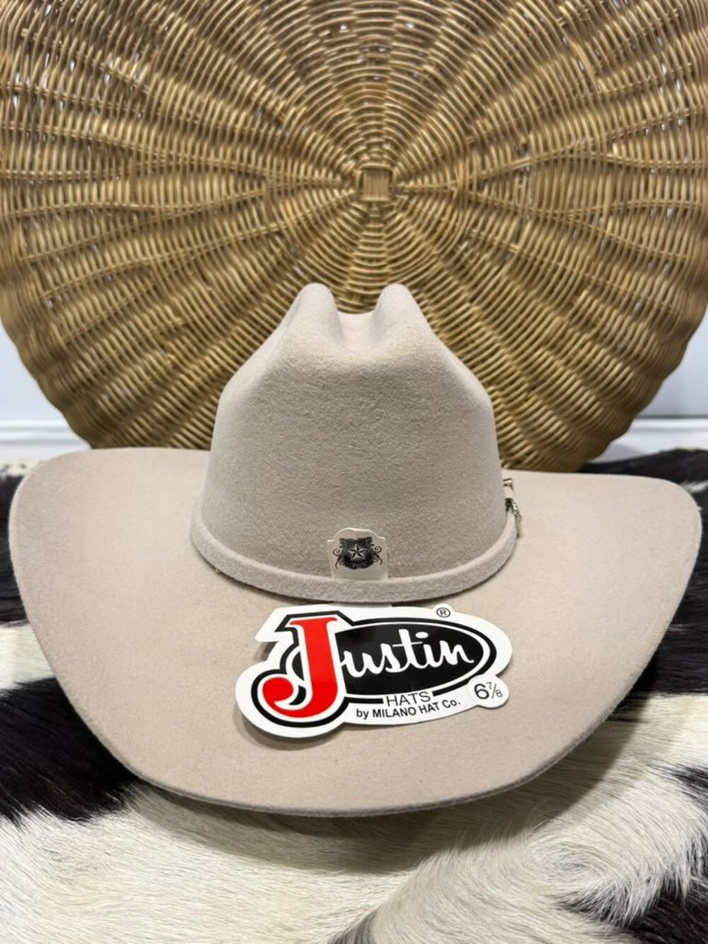Justin Laredo 3X Silverbelly Wool Cowboy Hat 6 7/8 - Picture 2 of 5